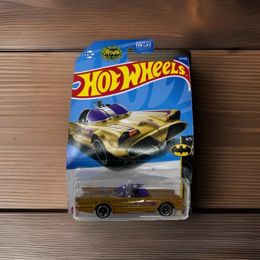 Hot Wheels 2022 TV Series Batmobile Gold #131 Batman 4/5 Die Cast Collector Car